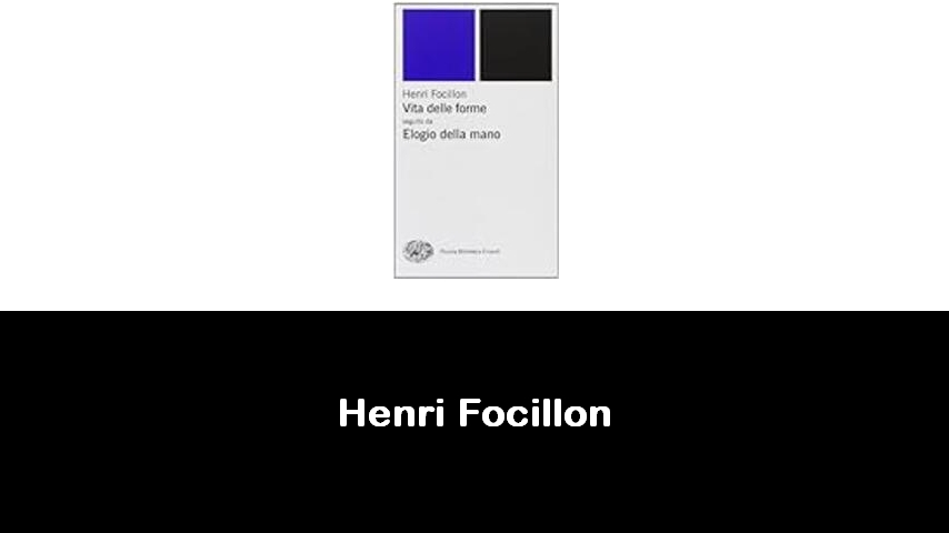 libri di Henri Focillon