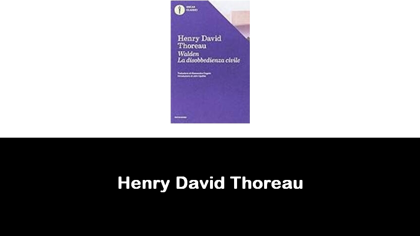 libri di Henry David Thoreau