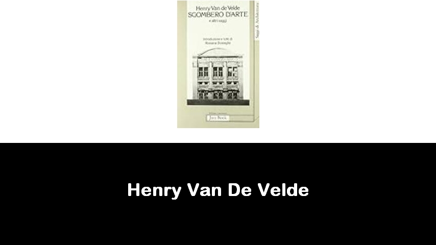 libri di Henry Van De Velde