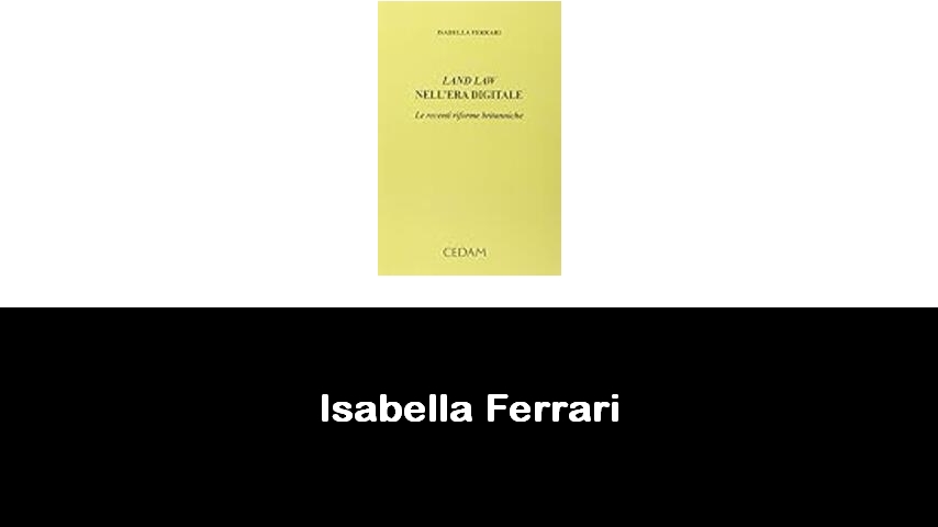 libri di Isabella Ferrari