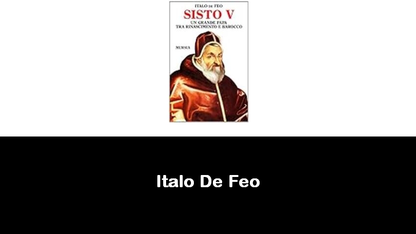 libri di Italo De Feo