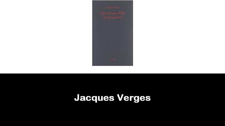 libri di Jacques Verges