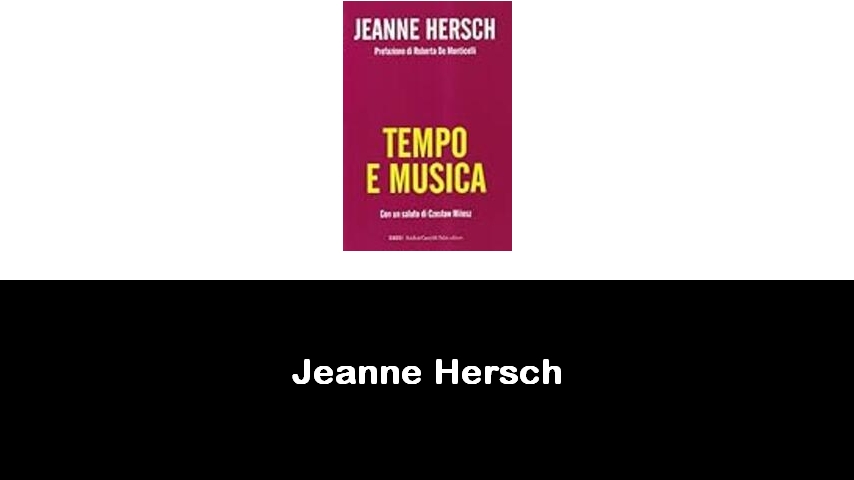 libri di Jeanne Hersch