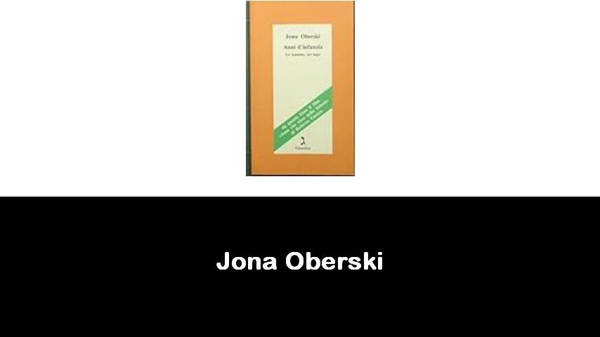 libri di Jona Oberski