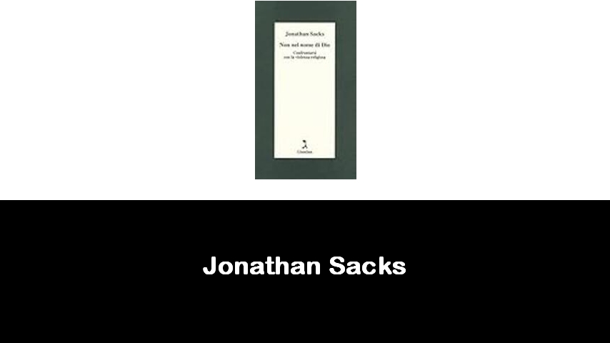 libri di Jonathan Sacks