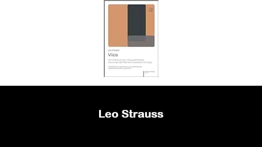 libri di Leo Strauss