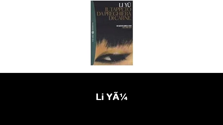 libri di Li Yü