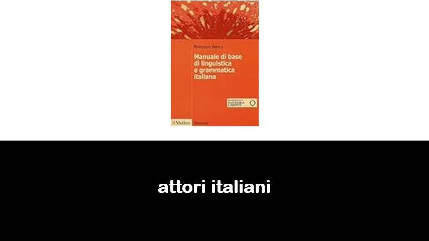 libri di attori italiani
