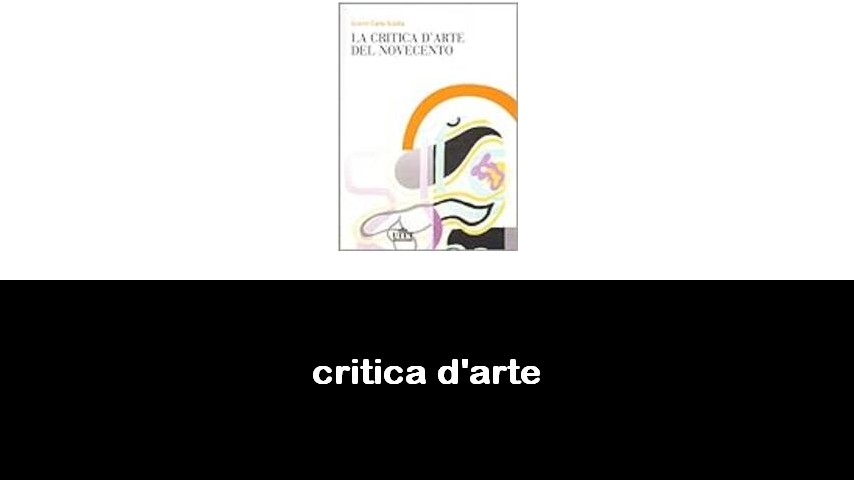 libri di critica d arte