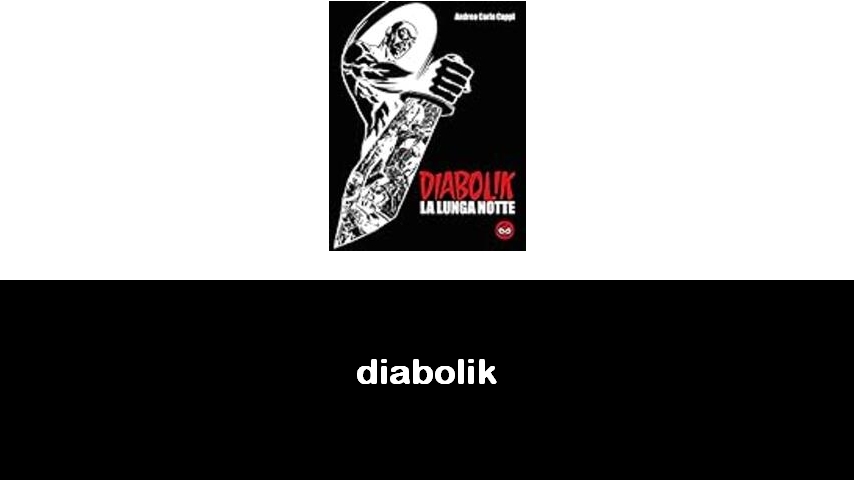 libri di Diabolik