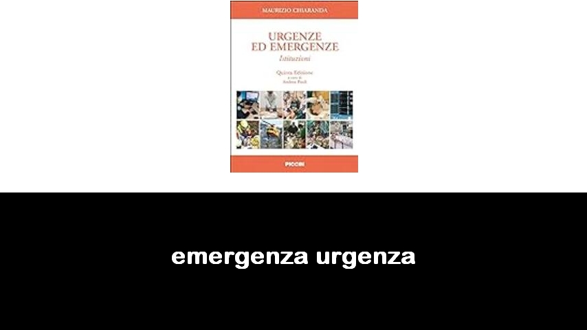 libri di emergenza urgenza