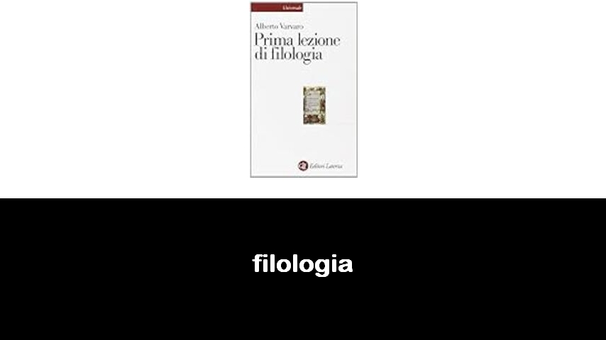 libri di filologia