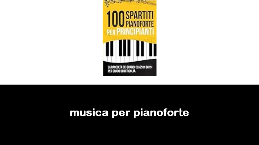 libri di musica per pianoforte