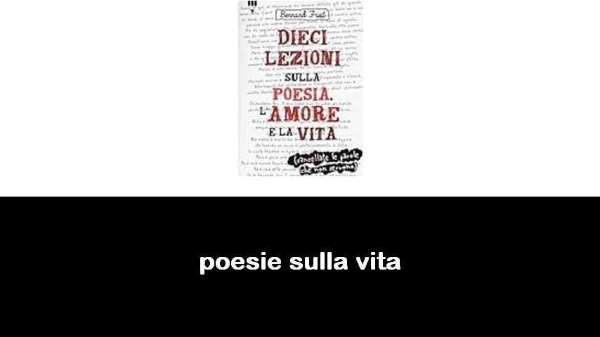 libri di poesie sulla vita