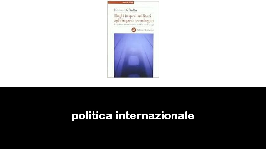 libri di politica internazionale