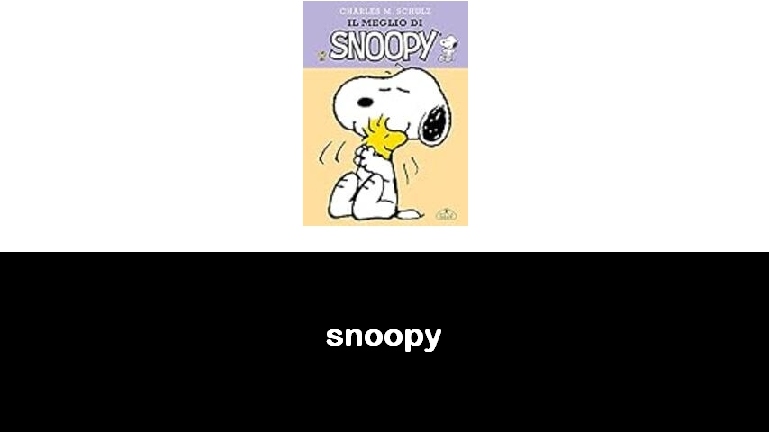 libri di Snoopy