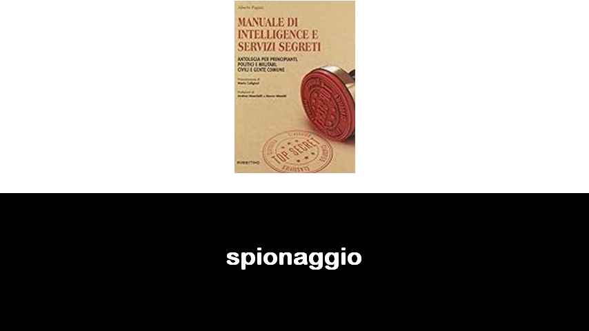 libri di spionaggio