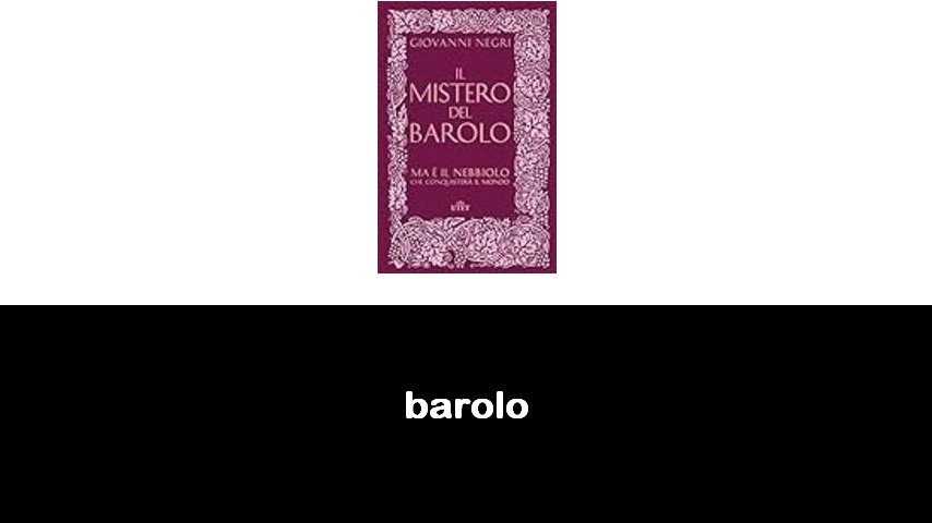 libri sul Barolo