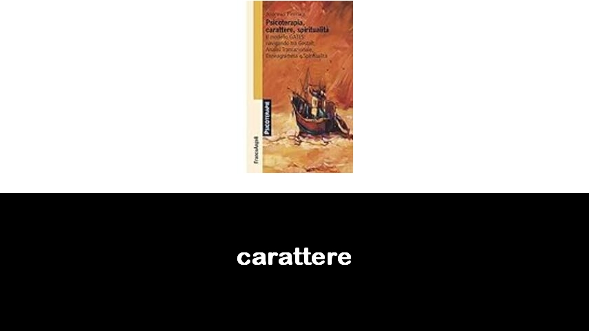 libri sul carattere