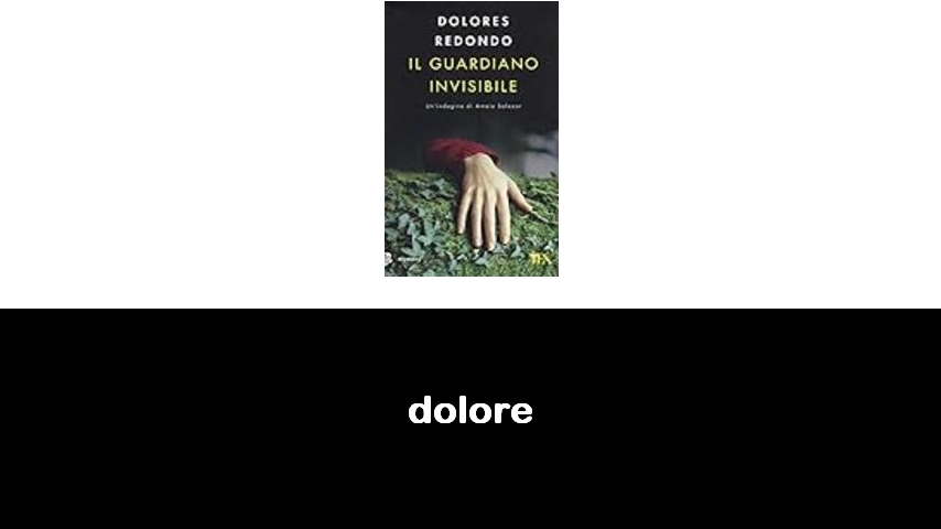 libri sul dolore