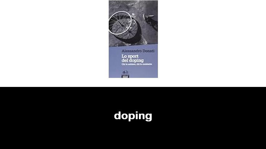 libri sul doping