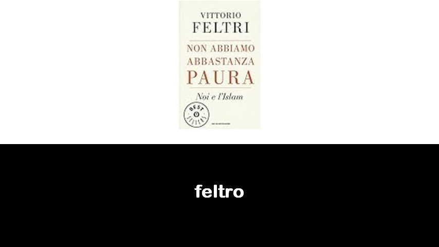 libri sul feltro