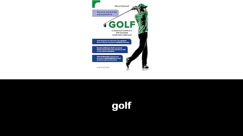 libri sul golf