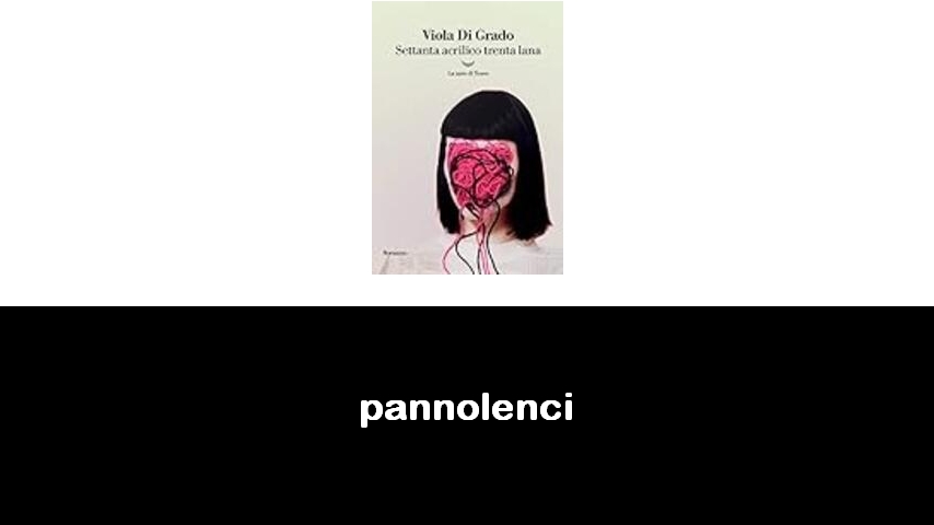 libri sul pannolenci