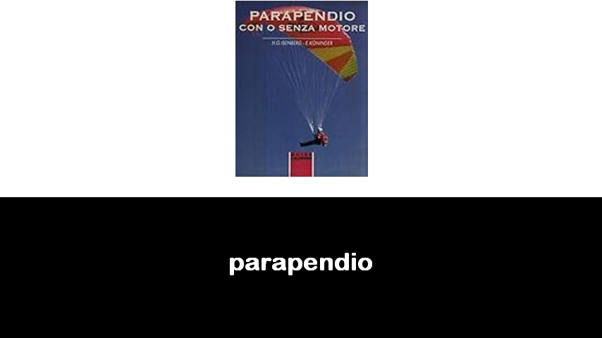 libri sul parapendio