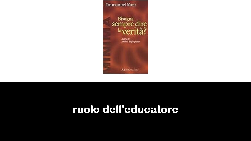 libri sul ruolo dell’educatore