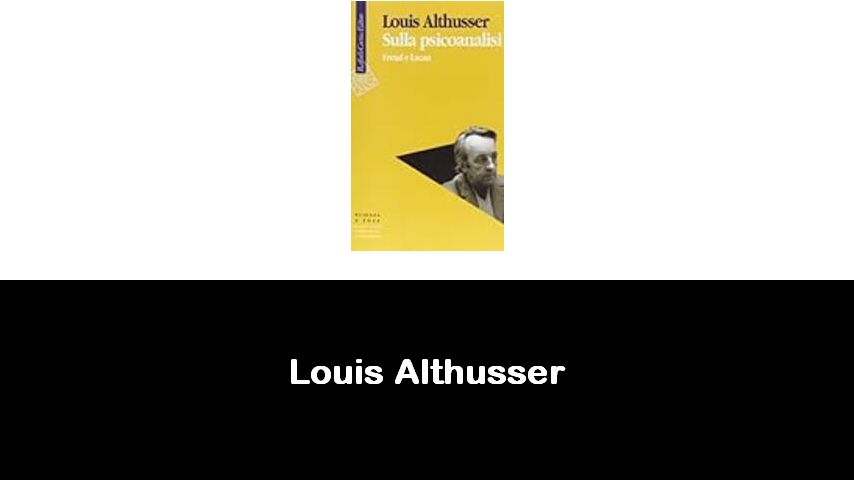 libri di Louis Althusser