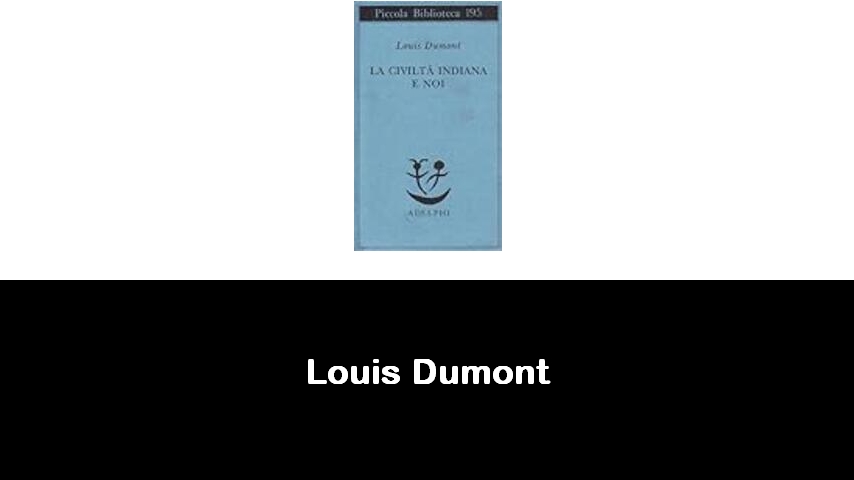 libri di Louis Dumont