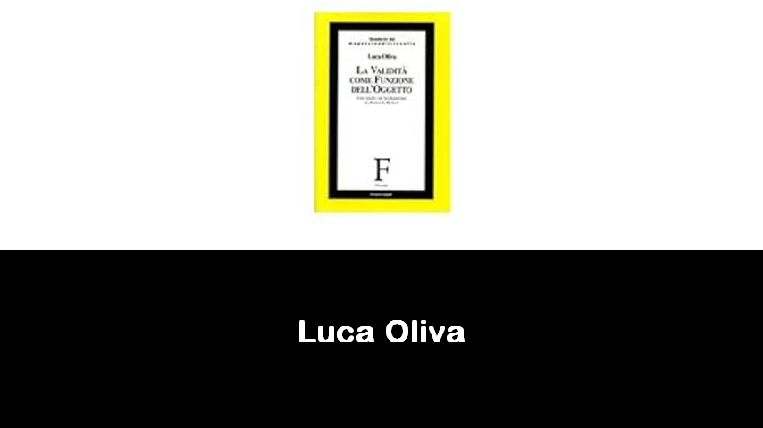 libri di Luca Oliva