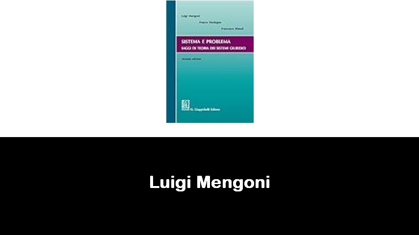 libri di Luigi Mengoni