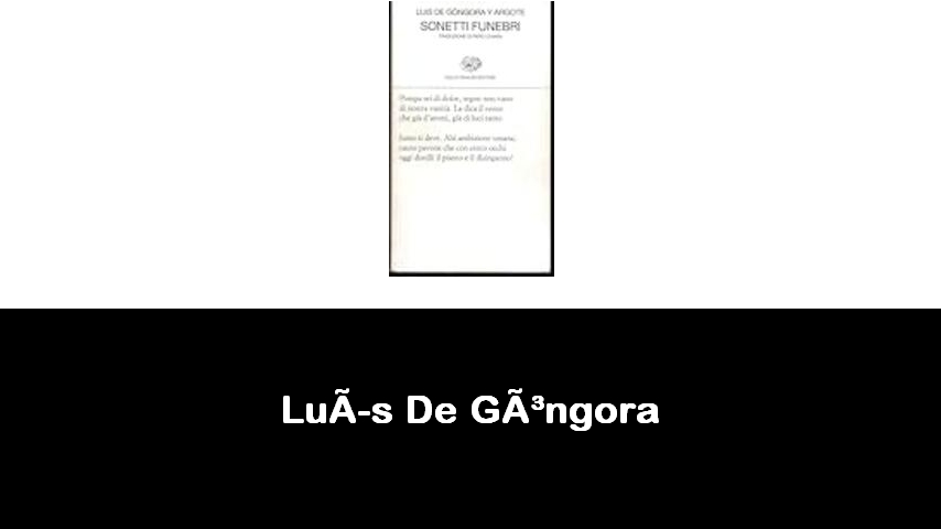 libri di Luís De Góngora