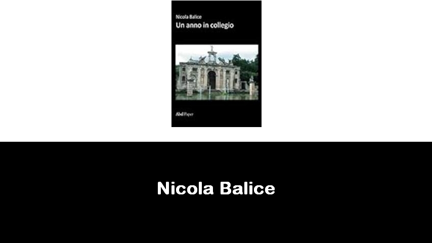 libri di Nicola Balice