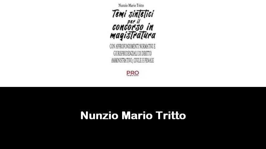 libri di Nunzio Mario Tritto