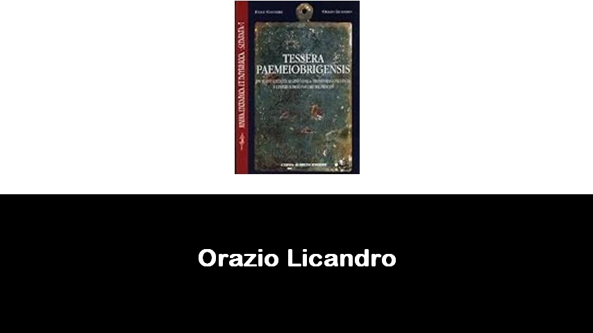 libri di Orazio Licandro