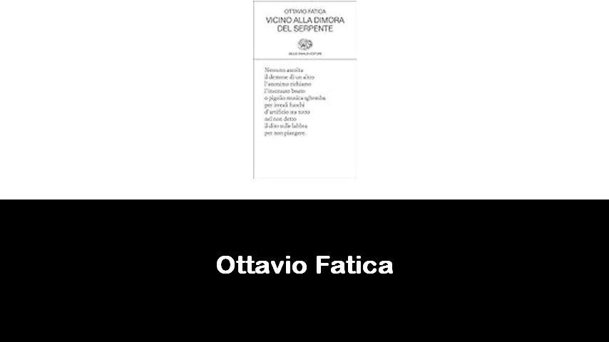 libri di Ottavio Fatica