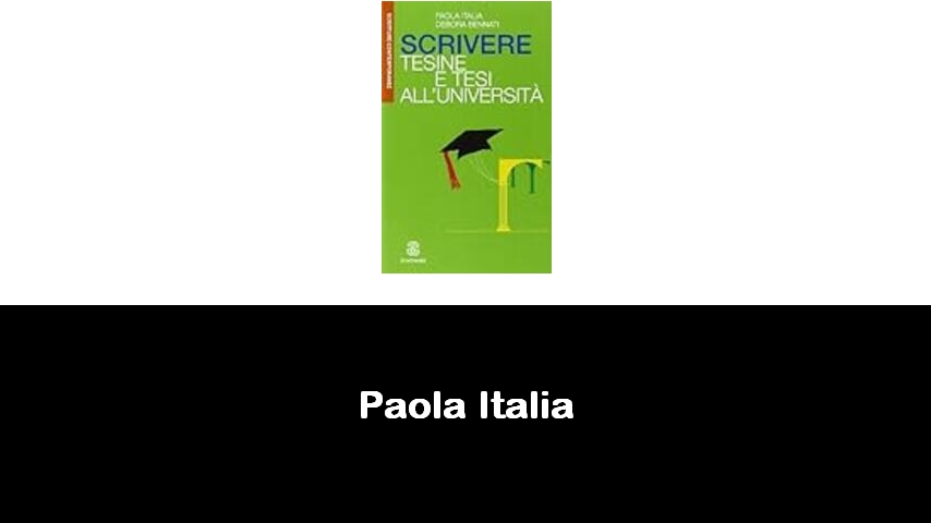 libri di Paola Italia