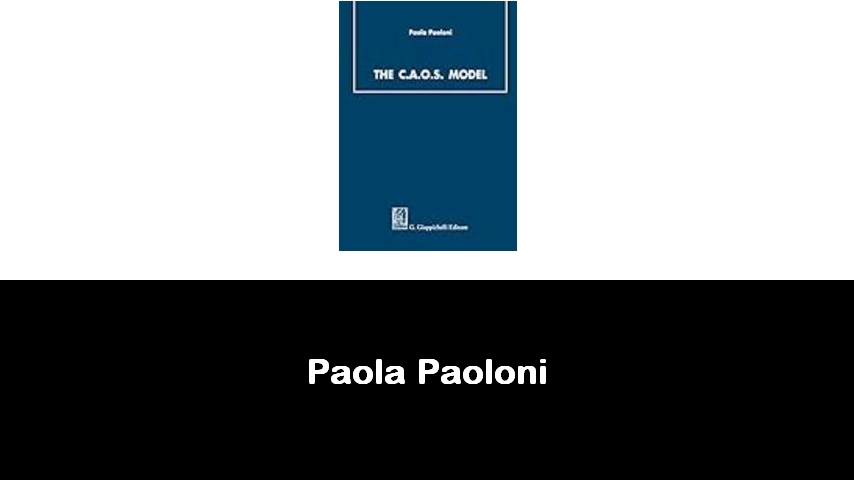 libri di Paola Paoloni