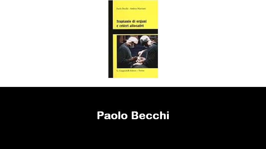 libri di Paolo Becchi