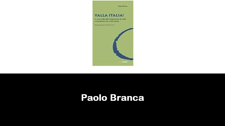 libri di Paolo Branca