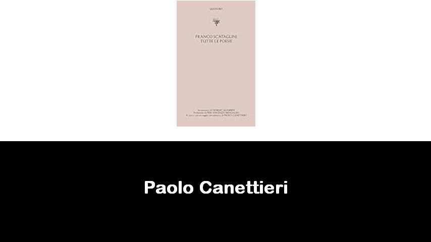 libri di Paolo Canettieri