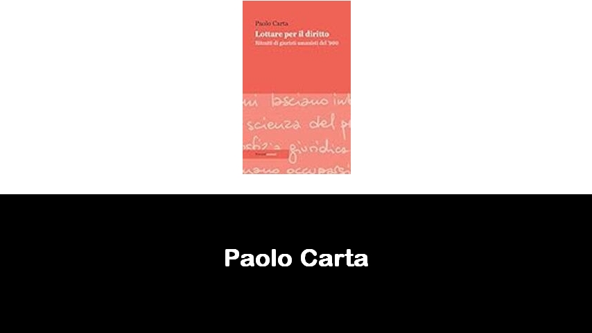 libri di Paolo Carta