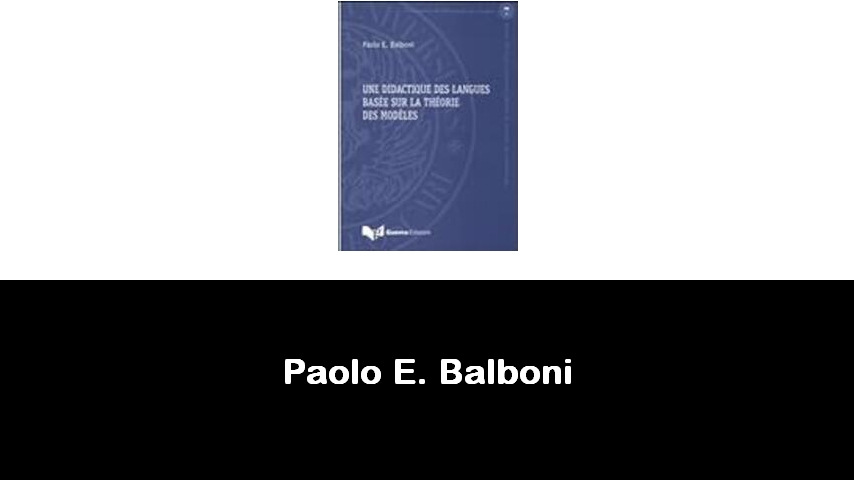 libri di Paolo E. Balboni