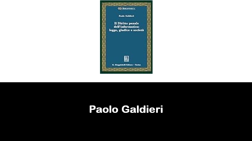 libri di Paolo Galdieri