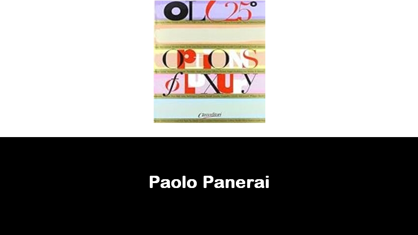 libri di Paolo Panerai