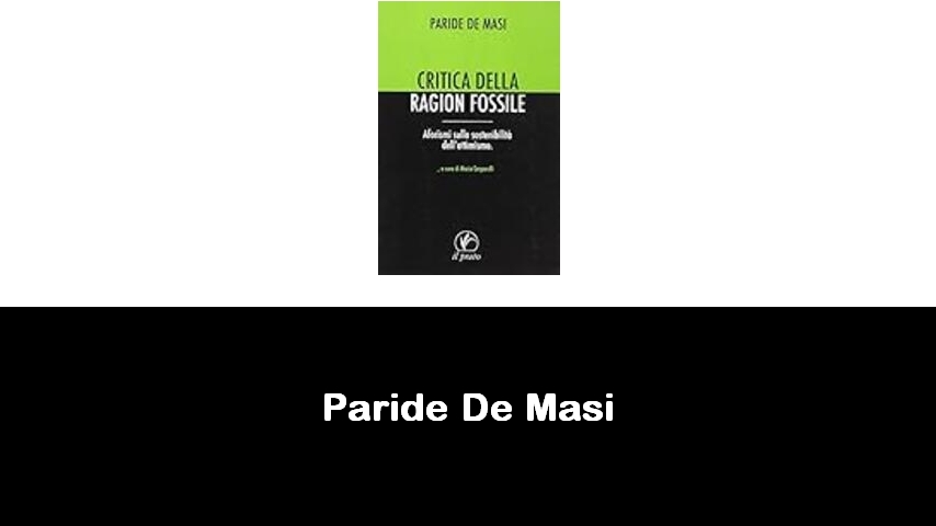 libri di Paride De Masi