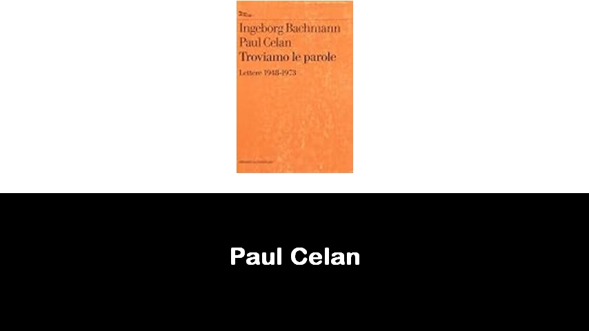 libri di Paul Celan